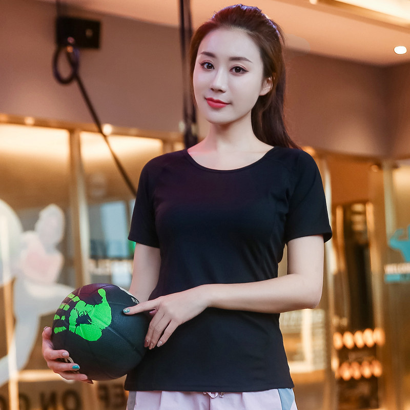 健身衣女夏大码宽松跑步训练运动T恤200斤速干短袖胖mm瑜伽服上衣,淘宝优惠券,粉丝福利购,淘宝优惠卷