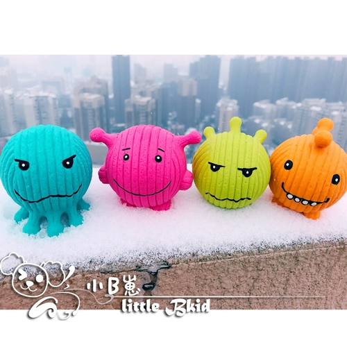 Little B Cubber Q-Monster лук имбирь и чесночный сериал для собак латексные игрушки Pet милые зубы Чистые зубы тренировки