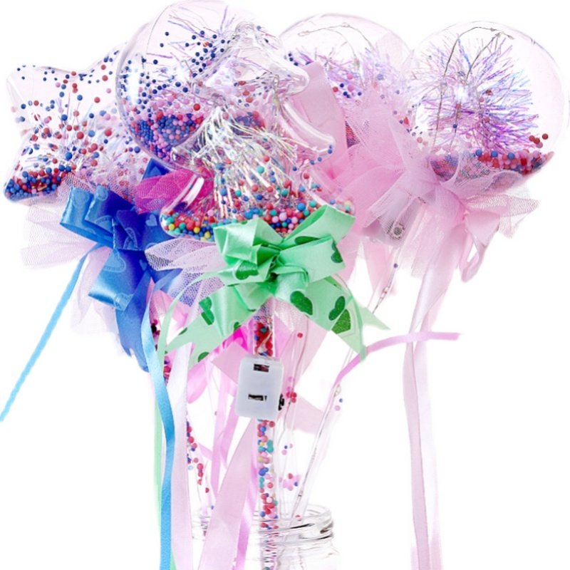 地推新款星空球魔法棒闪光波波球仙女棒发光玩具地摊夜市儿童广场,淘宝优惠券,粉丝福利购,淘宝优惠卷