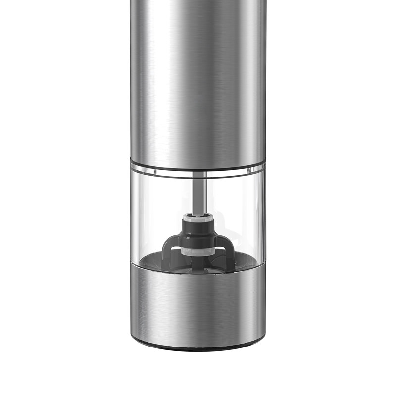 欧兰摩尔高档充电按压式不锈钢海盐胡椒花椒研磨器厨房调料研磨器,淘宝优惠券,粉丝福利购,淘宝优惠卷