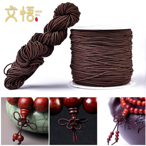 包芯佛珠手串绳穿珠子的弹力线耐磨松紧绳子串珠线绳手链文玩皮筋 - 图1