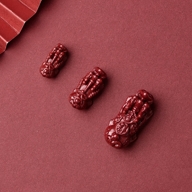 天然朱砂紫金砂貔貅散珠子小配饰手串钥匙扣手链配珠单颗串珠配件,淘宝优惠券,粉丝福利购,淘宝优惠卷