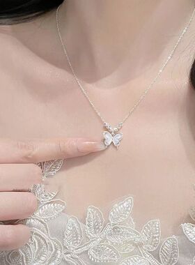 韩系轻奢显白不挑肤色蝴蝶锁骨链
