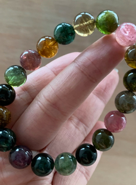 女碧玺送妈妈女友礼物水晶手链