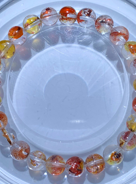 天然锦鲤胶花手串手链饰品礼物女