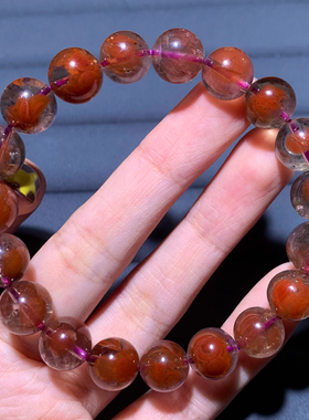 天然荆棘玫瑰极光23水晶手链饰品