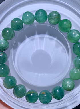 天然蓝绿晶石手链莫奈共生岛屿女