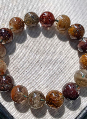 天然彩幽灵单圈手链巴西莹润女生