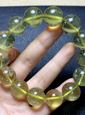 天然冰透黄金陨石单圈手链饰品女