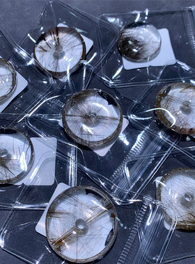 天然维纳斯银发晶平安扣吊坠透体