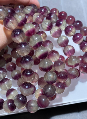 天然紫红萤石半盆聚宝盆手串红色