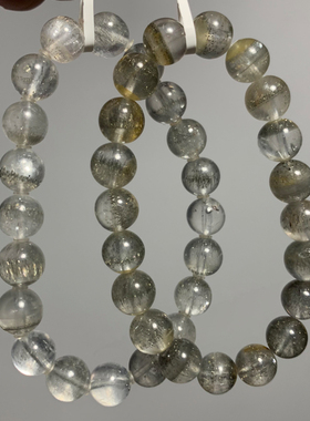 天然方解石矿物晶体手链水晶发晶