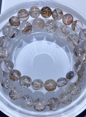 天然黄胶花小树手链软锰矿异象女