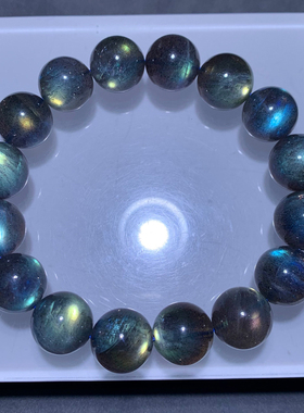 天然冰种星空拉长石手链礼物饰品