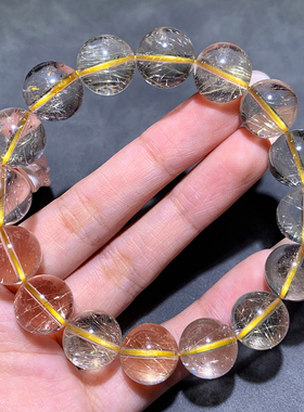 天然巴西维纳斯发晶手链女生饰品