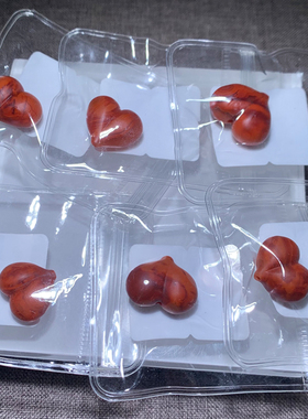 天然满肉南红玛瑙爱心挂饰配饰女