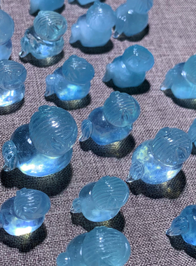 天然海蓝宝小马手链马年礼物情侣