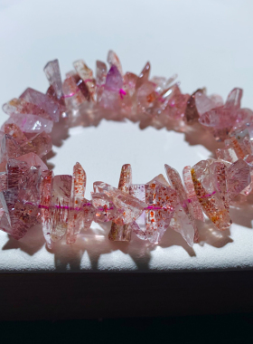 天然三轮骨干随形超七手链礼物女