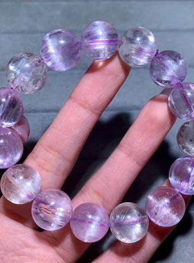 天然梦幻拉丝猫眼锂辉石单圈手链