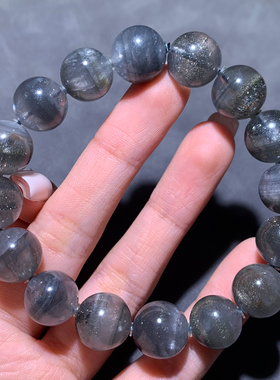 天然银针方解石手链礼物情侣款女