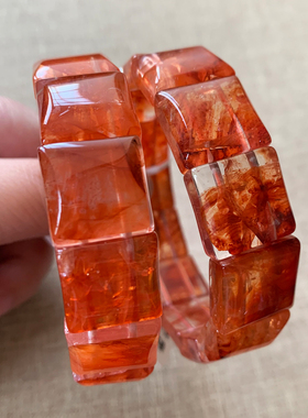 天然巴西红胶花原色手排红鸩羽