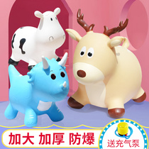 Step up Thickening Dinosaurs Sat Children Inflatable Toys Jumping Horse Inflatable Horse Riding Horse Riding Jump Baby Pony Little Deer