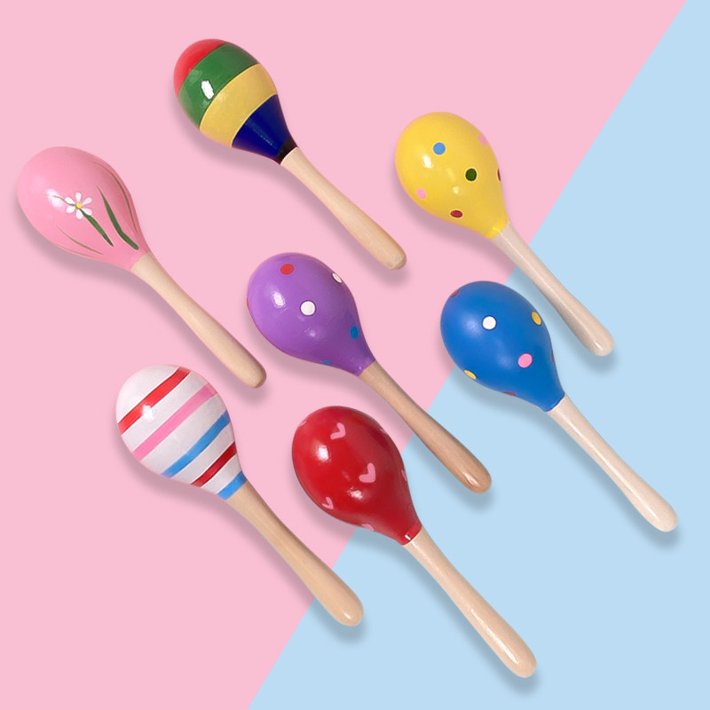 婴儿玩具摇铃木制小沙锤沙铃奥尔夫打击乐器沙蛋幼儿宝宝早教益智,淘宝优惠券,粉丝福利购,淘宝优惠卷