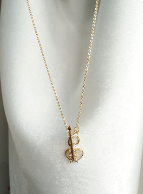 一箭穿心条式修颈唯美少女感耳钉