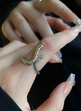 欧美潮流时尚蛇形戒指