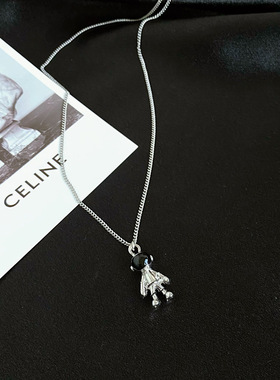 欧美网红潮流宇航员项链情侣