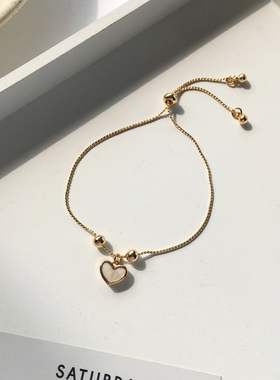 个性潮流淑女韵味简约爱心形手链