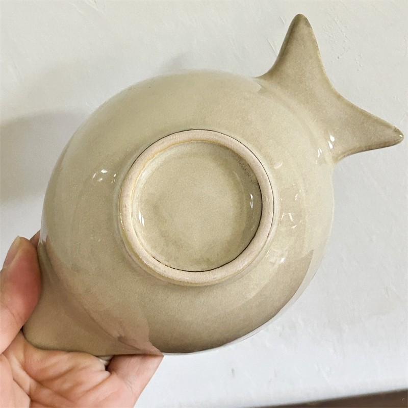 【造型独特的碗】复古有个性深海鱼形碗家用陶瓷饭碗创意点心碗,淘宝优惠券,粉丝福利购,淘宝优惠卷