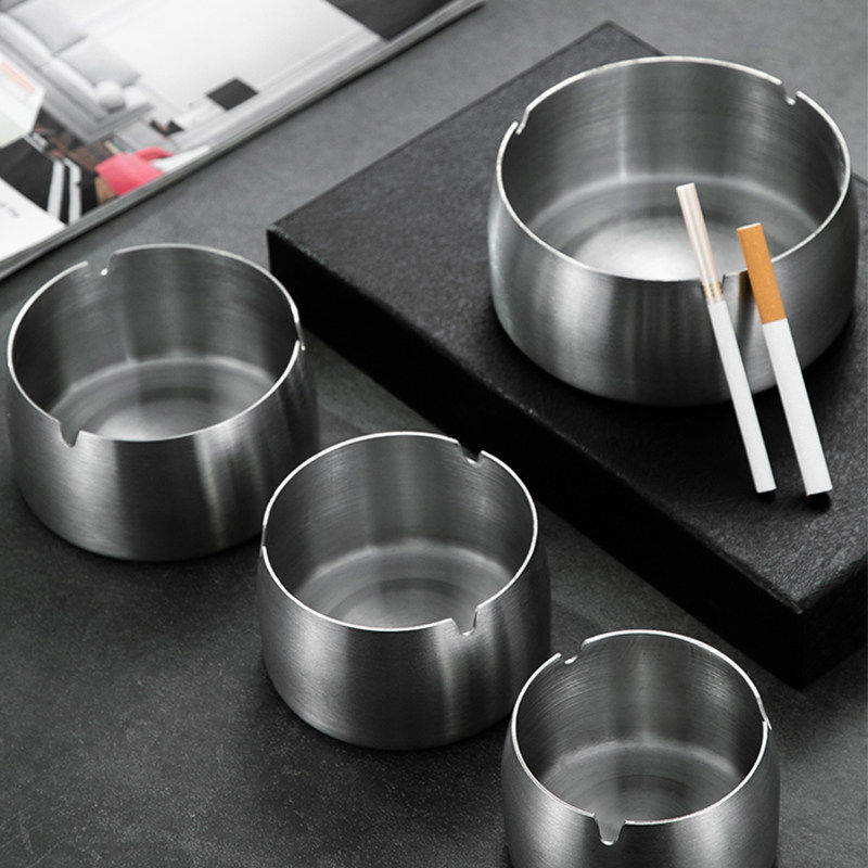 不锈钢烟灰缸酒吧KTV网吧潮流家用客厅金属大号防飞灰姻灰缸抗摔,淘宝优惠券,粉丝福利购,淘宝优惠卷
