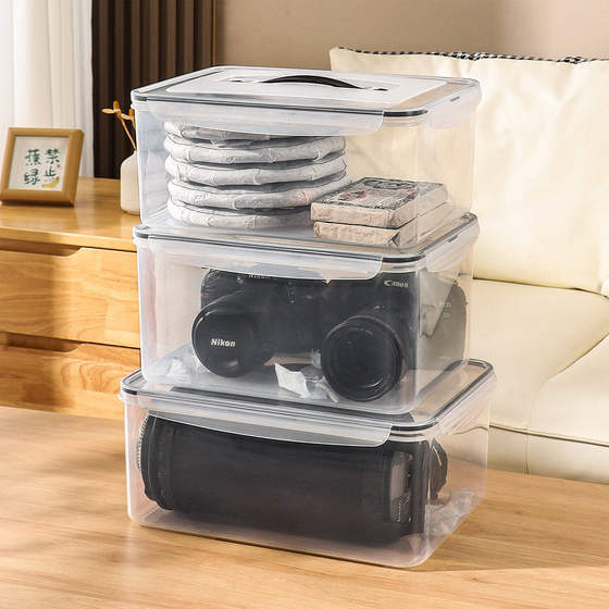 Transparent thickened dustproof and moisture-proof camera storage box