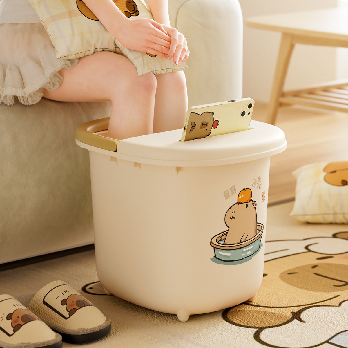 泡脚桶家用高深洗脚盆过小腿保温女士养生神器儿童宿舍专用足浴桶,淘宝优惠券,粉丝福利购,淘宝优惠卷