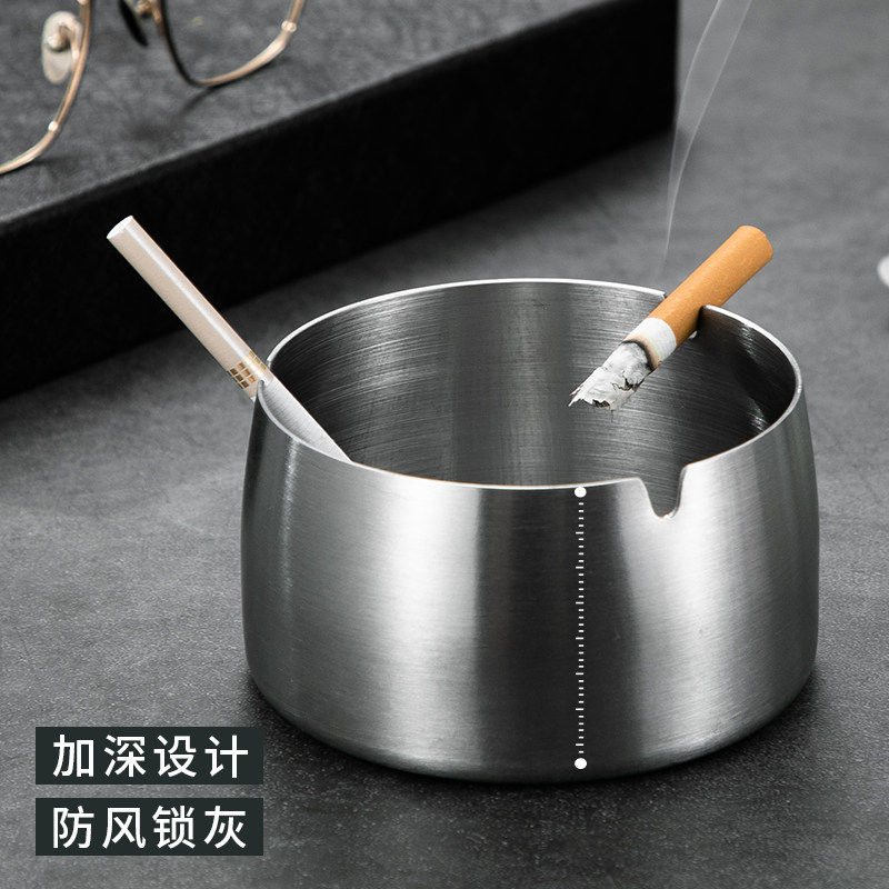 不锈钢烟灰缸酒吧KTV网吧潮流家用客厅金属大号防飞灰姻灰缸抗摔,淘宝优惠券,粉丝福利购,淘宝优惠卷