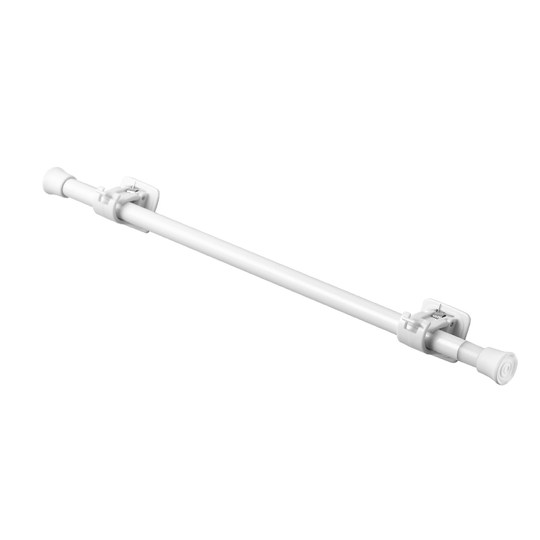 伸缩杆免打孔小超细门帘窗帘杆单杆子厨房浴室侧装粘贴夹杆罗马杆