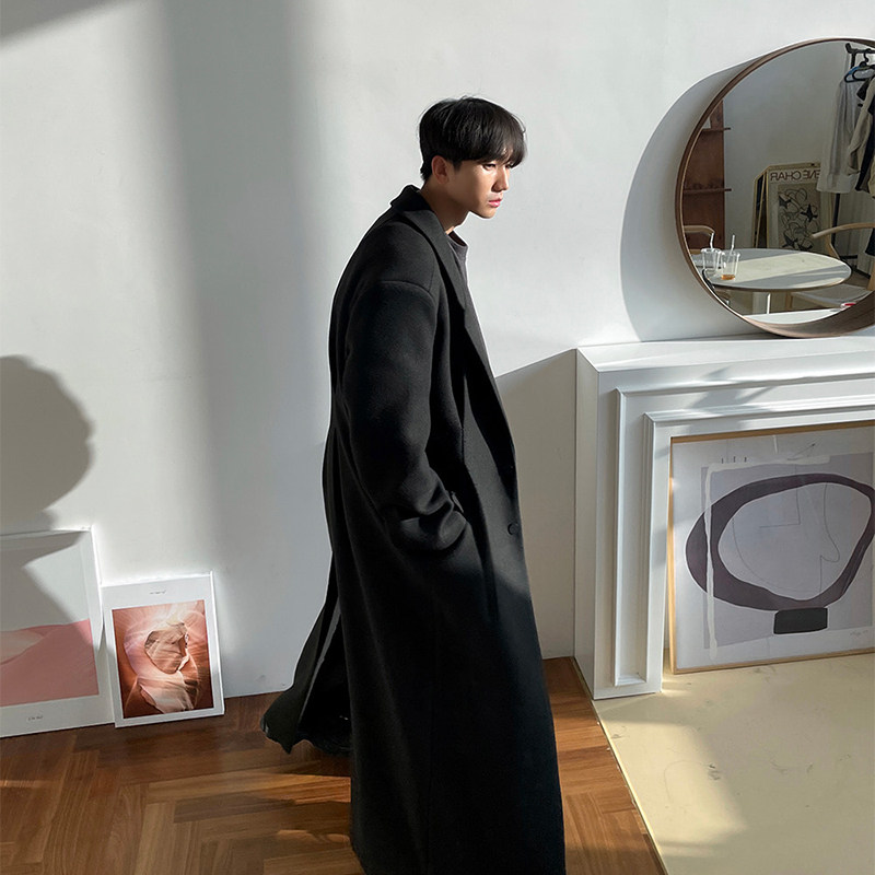  碧舍男装毛呢大衣