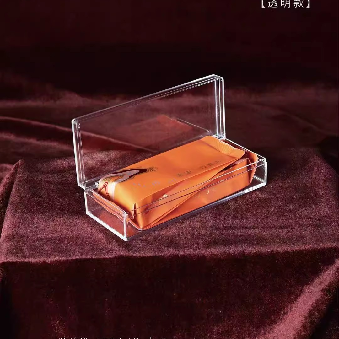 茶叶礼盒伴手礼2泡装透明亚克力茶叶罐武夷岩茶红茶通用空盒包装 - 图0