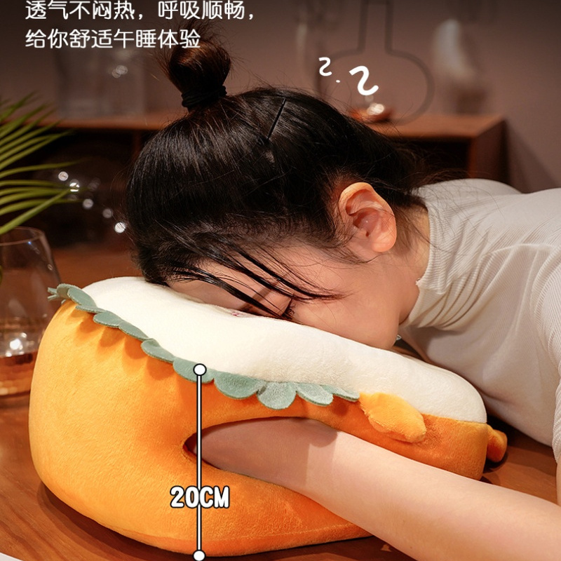 可爱柔软午睡枕办公室午睡神器学生趴枕桌上趴睡枕女生睡觉抱枕 - 图3