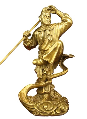 纯铜齐天大圣孙悟空孙行者摆件客厅书房家居斗战胜佛美猴王铜猴子