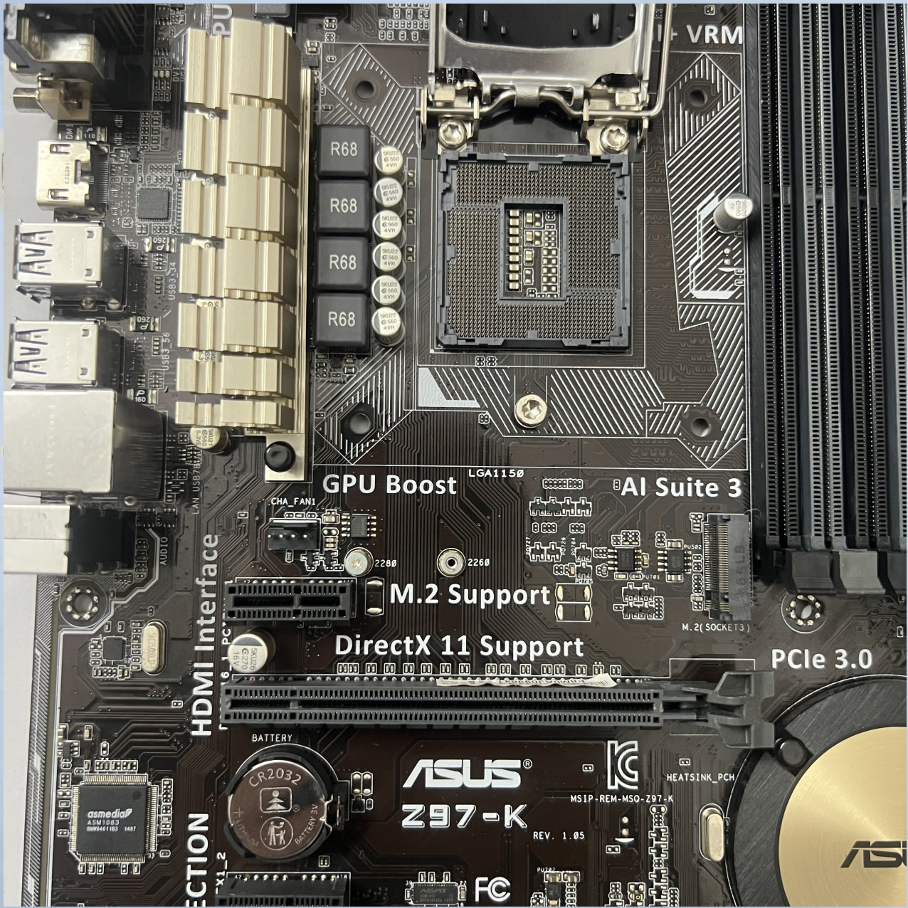 Asus/华硕 Z97-K R2.0 P/AR/C/D3H 1150针支持4代处理器DDR3主板 - 图1