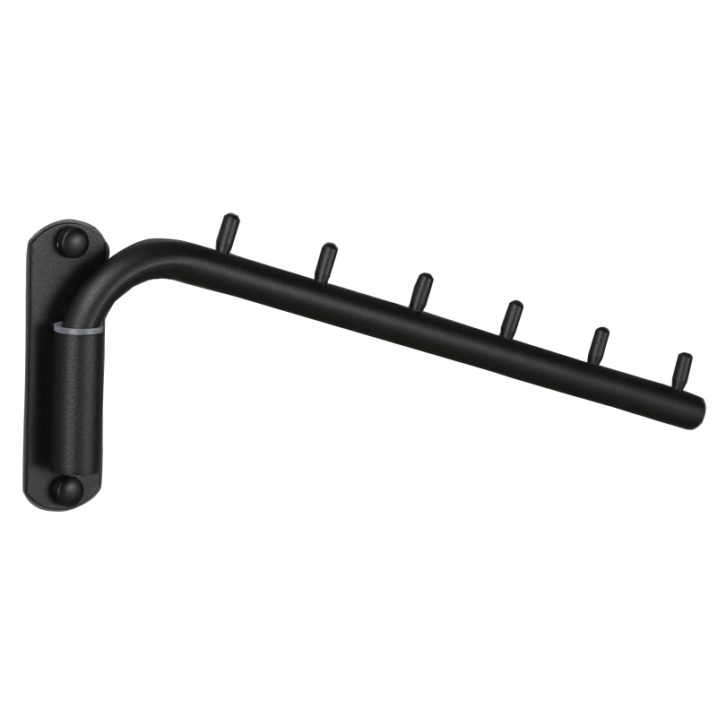 黑色挂衣钩不锈钢活动衣钩衣柜挂钩免打孔浴室衣服钩排钩毛巾钩子 - 图3