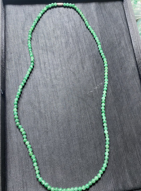 非洲翠纯天然无优化满绿项链流行时尚大方得体女友礼物妈妈链