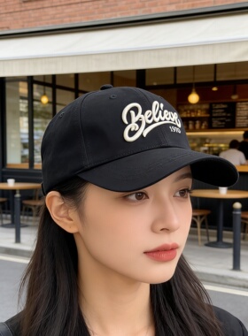 宽帽檐大头围圆脸适合的帽子女款2026新款棒球帽潮牌硬顶鸭舌帽男