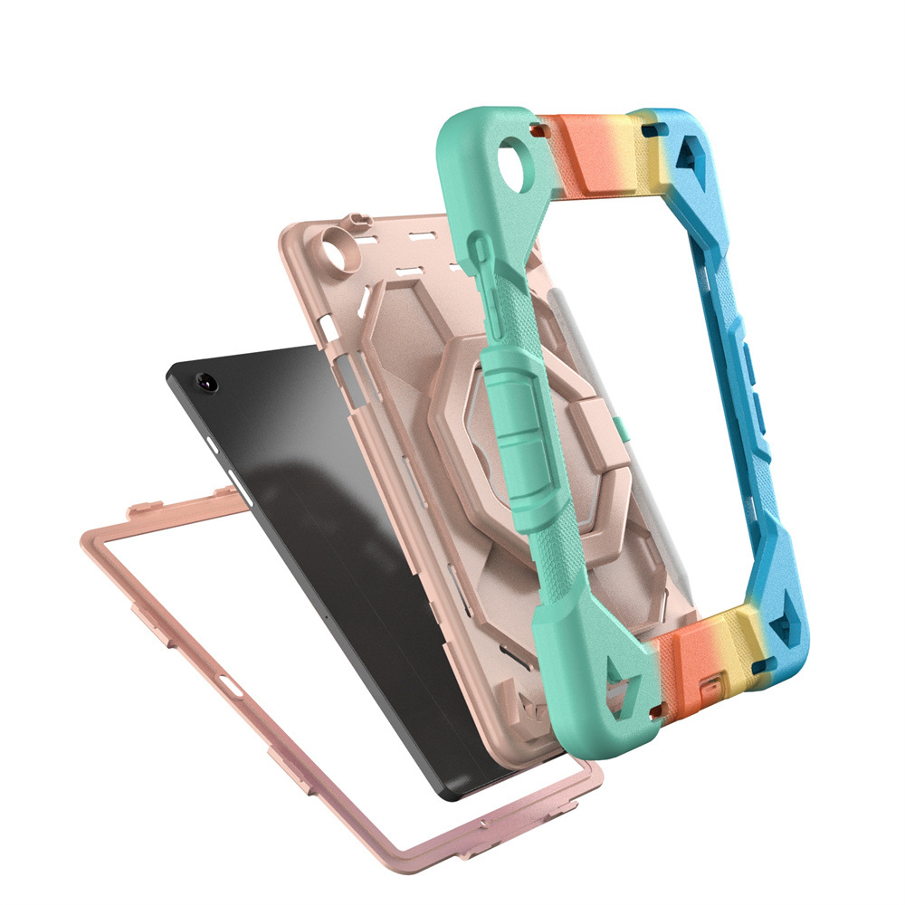 适用iPad10代平板保护套2024pro11防摔AIR7旋转支架A9+硅胶软壳 - 图0