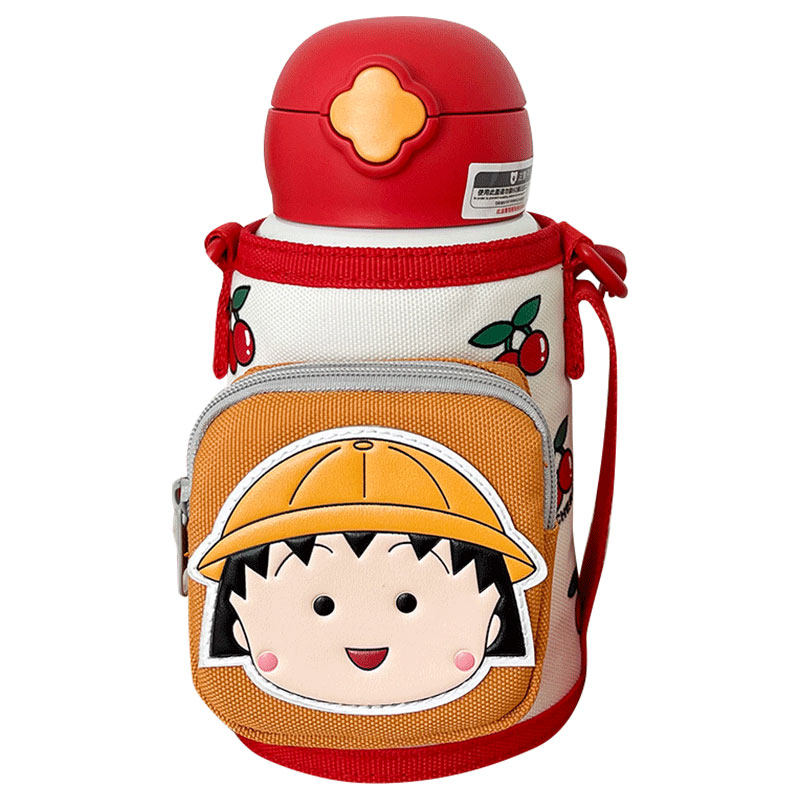 杯具熊樱桃小丸子吸管小学生保温杯 beddybear杯具熊保温杯