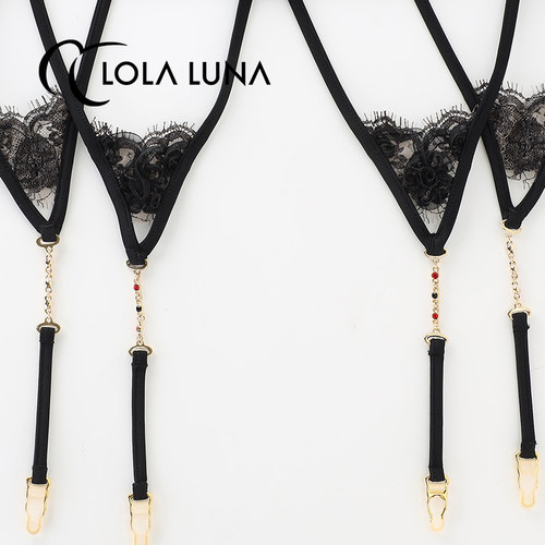 LOLALUNA【魔法权杖】艺术内衣迷人可调节比例性感诱惑吊袜带 - 图0