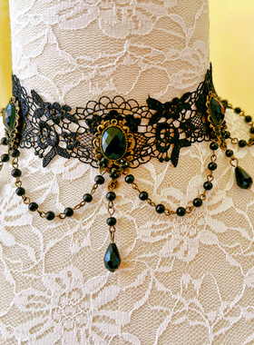 原创choker复古lolita蕾丝项链