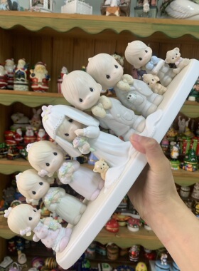 水滴娃娃Precious Moments大场景稀有款婚礼结婚中古收藏